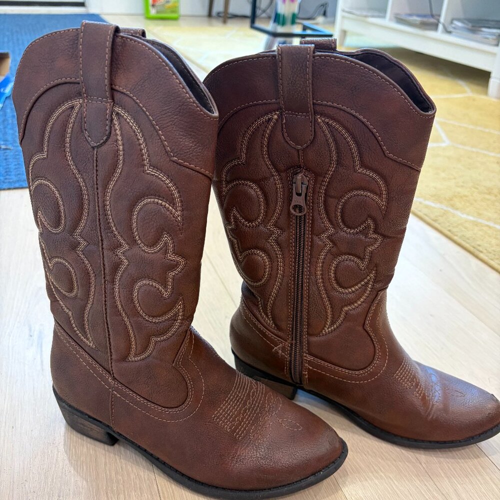 Cat and Jack girls cowboy boots size 3